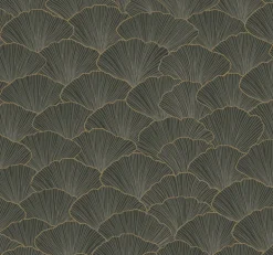 CI2336 Gray Luminous Ginkgo Wallpaper