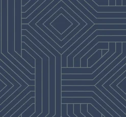 CI2375 Navy Diverging Diamonds Wallpaper