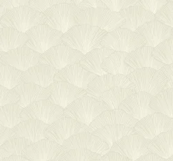 CI2331 Taupe Luminous Ginkgo Wallpaper