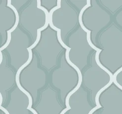 CI2394 Teal Double Damask Wallpaper