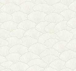 CI2335 White Cream Luminous Ginkgo Wallpaper