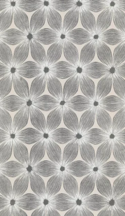 CI2302 White Silver Everlasting Wallpaper