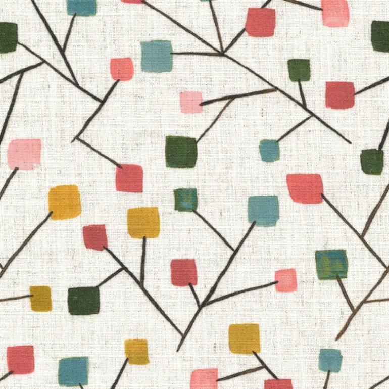 Click Coral Regal Fabric