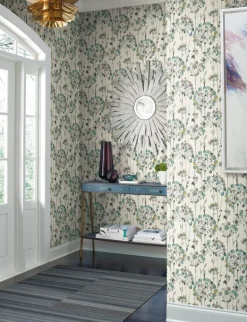 CN2102 Turquoise Flourish Wallpaper