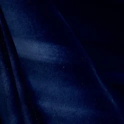 Como Indigo Dark Blue Solid Velvet Fabric