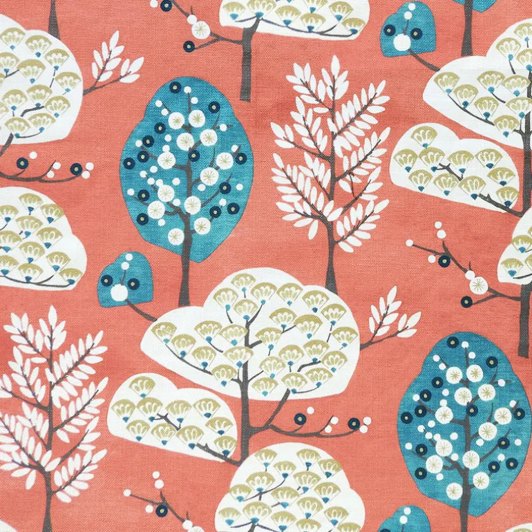 Cora Coral Regal Fabric