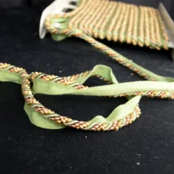 Cord 873 Childs Play Red Gold Green Lip Cord Trim