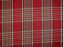 Cotswald Plaid Red Laura Kiran Fabric
