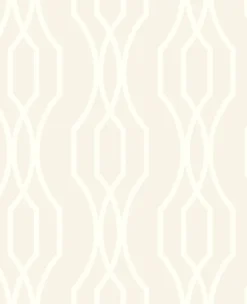 Coventry Eggshell Trellis Wallpaper