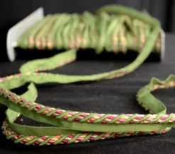 CS310/208 1/4" Pink Green Twisted Lip Cord