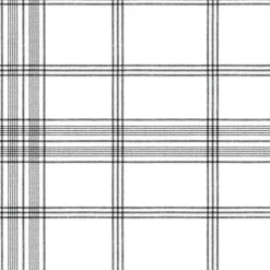 CV4464 Black Charter Plaid Wallpaper