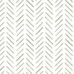 CV4452 Green Painted Herringbone Wallpaper
