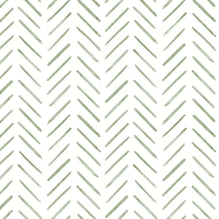 CV4452 Green Painted Herringbone Wallpaper