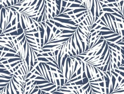 CV4432 Navy White Oahu Fronds Wallpaper