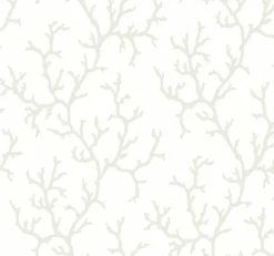 CV4431 White Coral Island Wallpaper