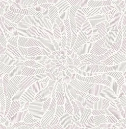 Daydream Purple Abstract Floral Wallpaper