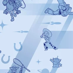DI0925 Blue Disney and Pixar Toy Story 4 Retro Wallpaper