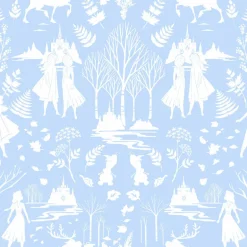 DI1012 Blue/Glitter Disney Frozen 2 Nordic Wallpaper