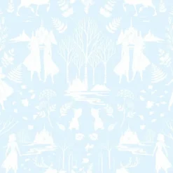 DI1014 Green/Glitter Disney Frozen 2 Nordic Wallpaper