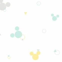 DI0928 Green/Yellow Disney Minnie Mouse Dots Wallpaper