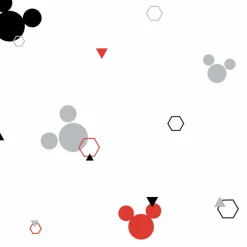 DI0927 Red/Black Disney Minnie Mouse Dots Wallpaper