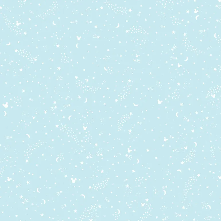 DI0986 Teal Disney Mickey Mouse Star Wallpaper