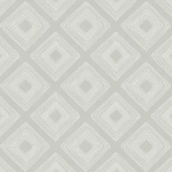 Diamond Sketch Light Grey Magnolia Home Vol. II Wallpaper