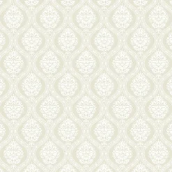 DM5025 Beige Petite Ogee Wallpaper