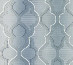 DM4944 Blue Modern Ombre Damask Wallpaper