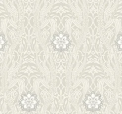 DM4992 Gray Gatsby Damask Wallpaper