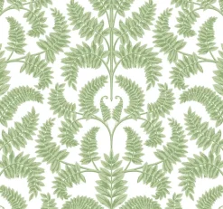 DM4961 Green Royal Fern Damask Wallpaper
