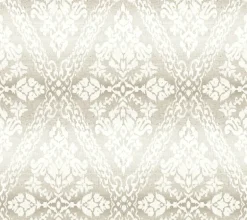 DM4933 Off White Tudor Diamond Damask Wallpaper
