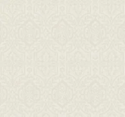 DM5034 Taupe Catherdral Damask Wallpaper