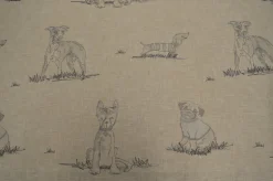 Dog Days EMB Linen P/K Lifestyles Fabric