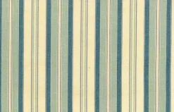 Dover Stripe Cream Aqua Blue Laura Kiran Fabric