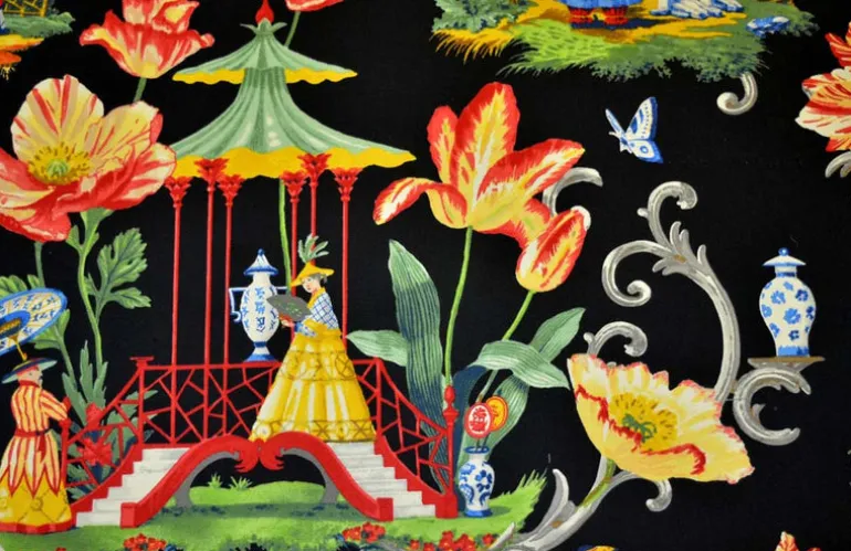 East Of The Moon Night Waverly Fabric