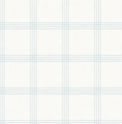 Ester Light Blue Plaid Wallpaper