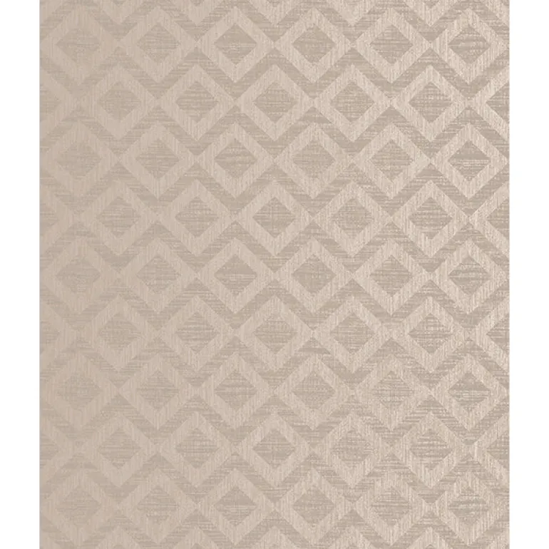 Evolve Cadenza Brown Geometric Wallpaper