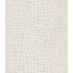 Evolve Etude Light Grey Geometric Wallpaper