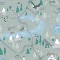 FA41908 Campground Wallpaper
