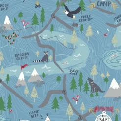 FA41902 Campground Wallpaper
