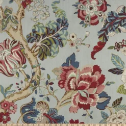 Fanciful Florale Cerulean P Kaufmann Fabric