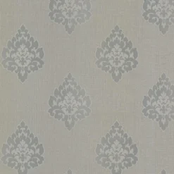 FD68088 Donald Grey Transitional Damask Print Wallpaper