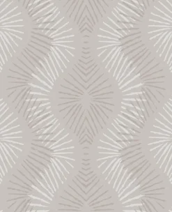 Feliz Champagne Beaded Ogee Wallpaper
