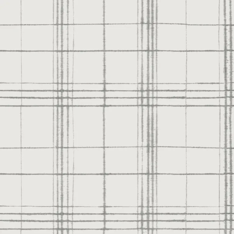 FH4018 Beige/Gray Farmhouse Plaid Wallpaper