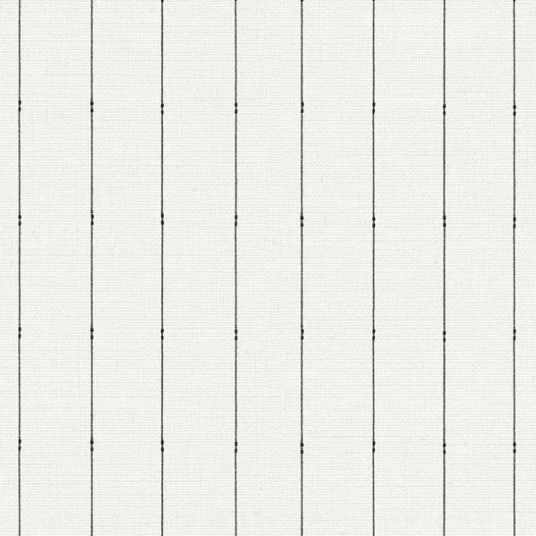 FH4076 Black/Cream In Stitches Stripe Wallpaper