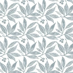 FH4064 Duck Egg Chokeberry Block Print Wallpaper