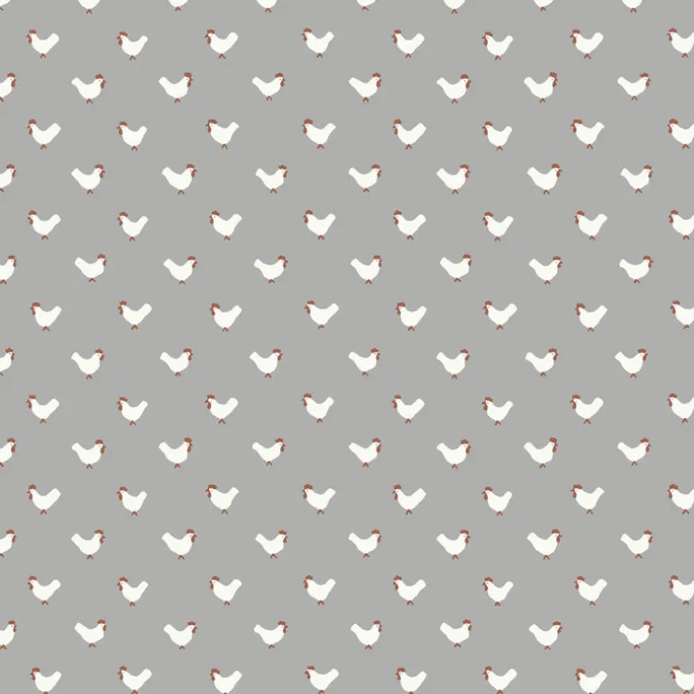 FH4073 Gray/Red Roost Wallpaper