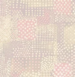Flower Power Pink Patchwork Wallpaper