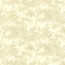 For Your Bath III Lacey Celery Vines Wallpaper